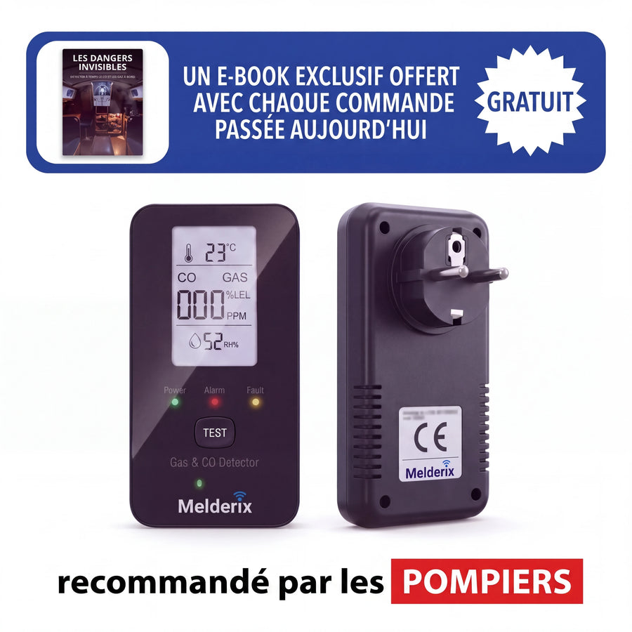 Melderix Détecteur de CO 4 en 1 pour camping-cars & vans