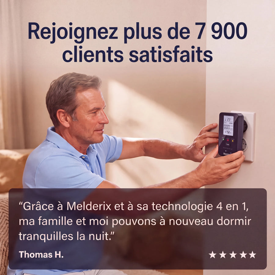 Melderix Détecteur de CO 4 en 1 pour camping-cars & vans